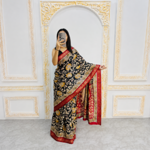 Design Soft Mal Mal Cotton Silk Kalamkari Saree